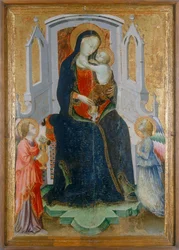 Madonna col Bambino in trono con due angeli